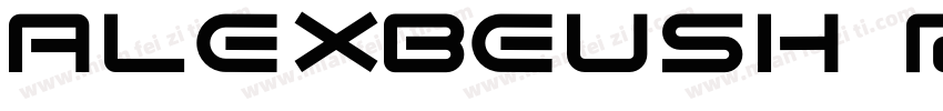 ALEXBEUSH REGULAR字体转换